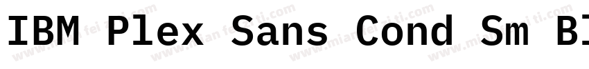 IBM Plex Sans Cond Sm Bld Italic字体转换